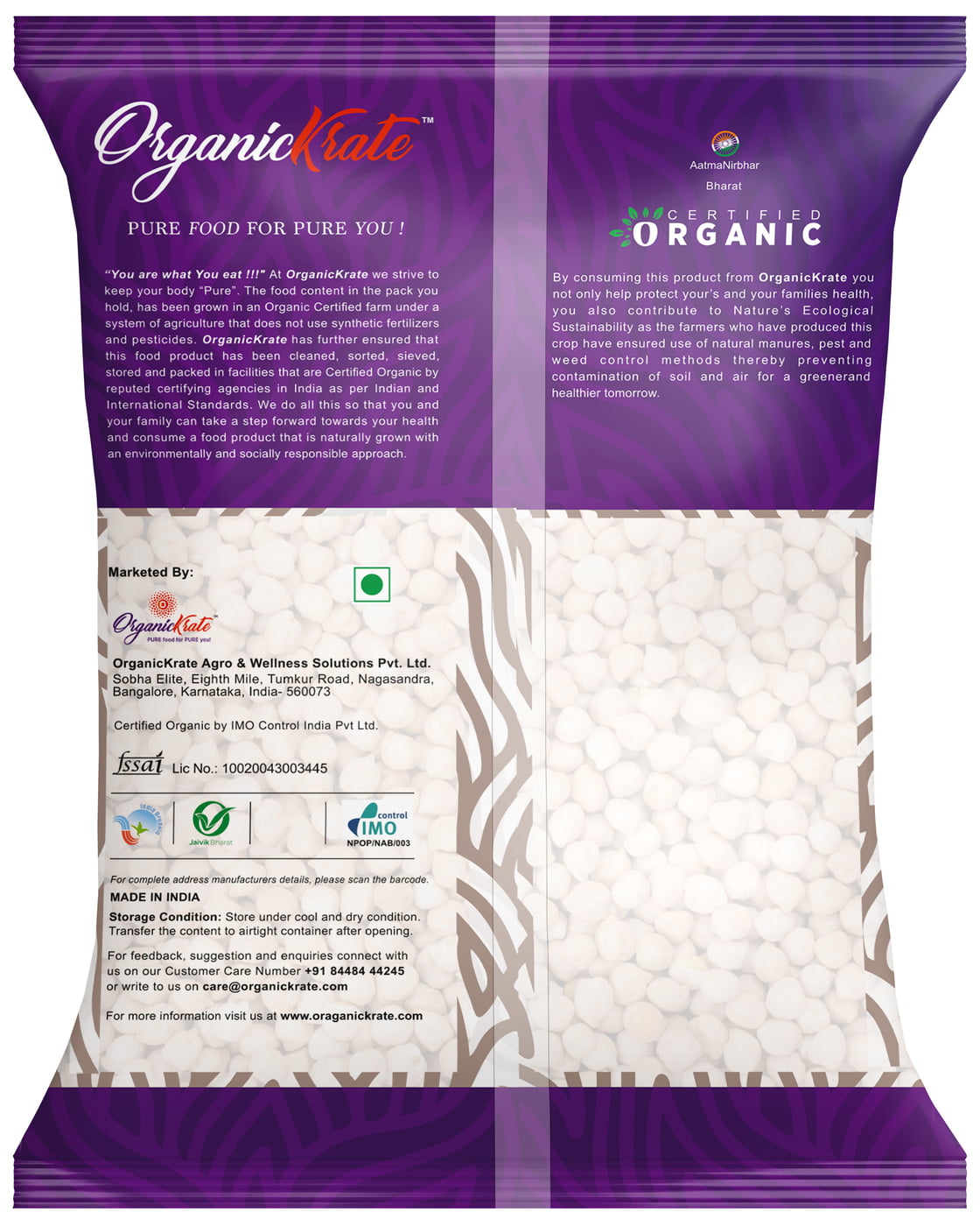 OrganicKrate Kabuli Chana (ChickPea) - Organic OrganicKrate Kabuli Chana (ChickPea) - Organic