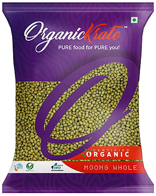 OrgnaicKrate Moong Whole - Organic