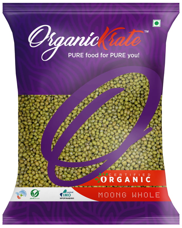 OrgnaicKrate Moong Whole - Organic