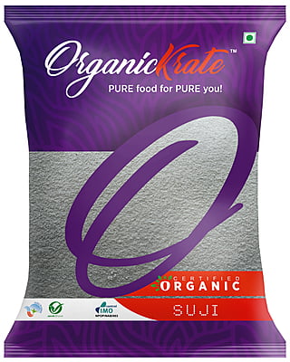 OrganicKrate Suji (Wheat Suji ) - Organic - 1 Kg