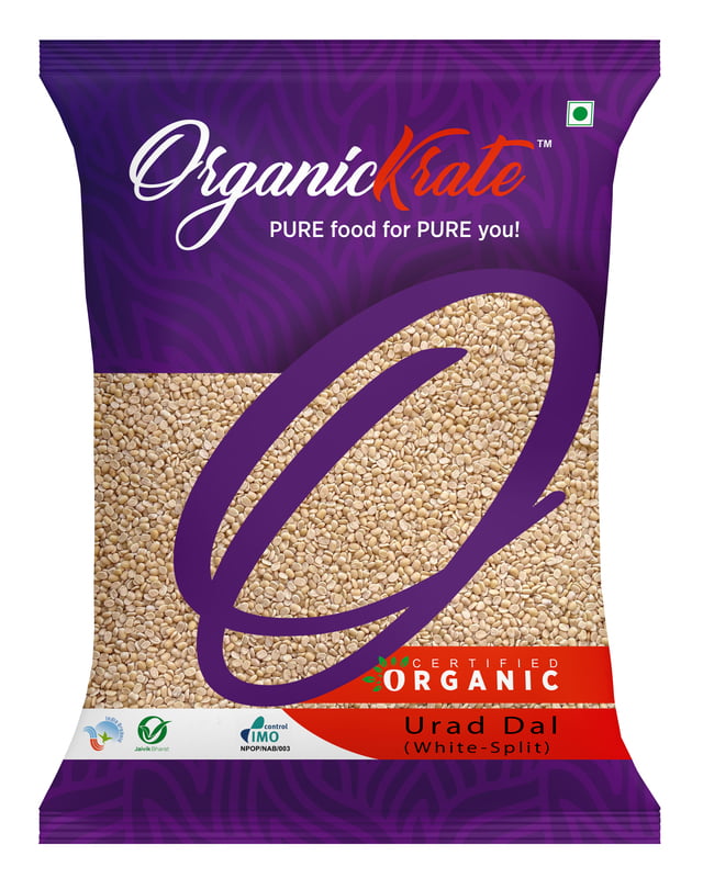 OrganicKrate Urad Dal Split Without Shell 1 Kg