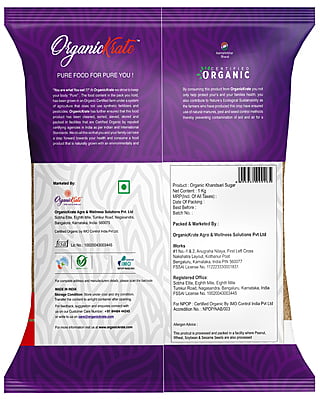 OrganicKrate Sugar - (Raw Sugar) -Organic - 1 Kg